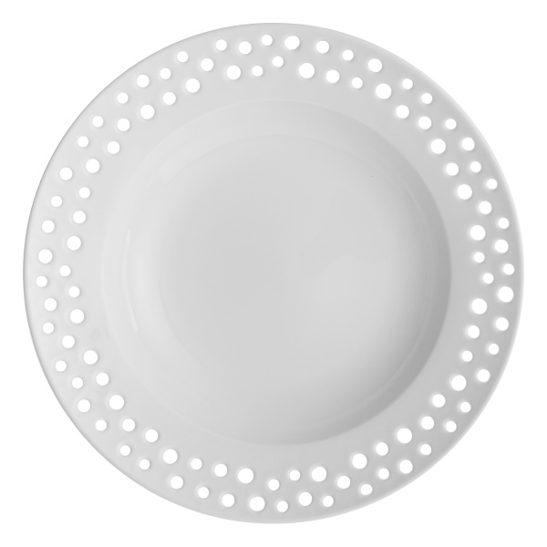 Assiette creuse perforée ø 23 cm — Flow Lunasol