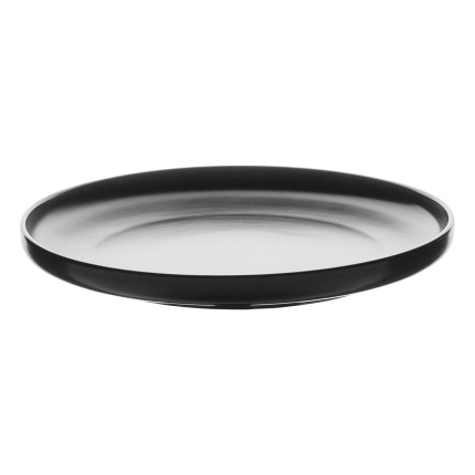 Assiette plate Coupe noire 25 cm – Flow