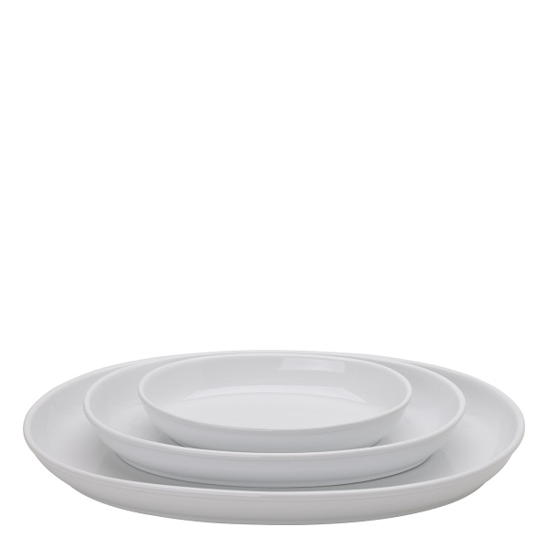Plat à four plat blanc 25 x 17 cm - Elements