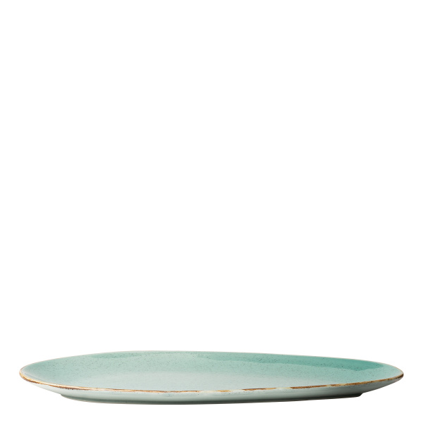 Plat ovale Sand turquoise 41 cm – Gaya