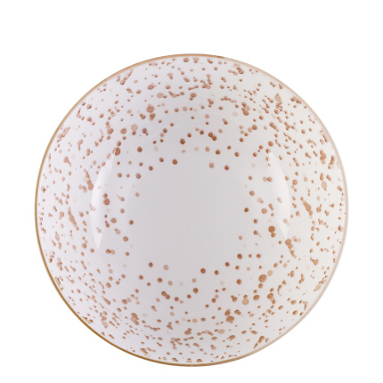 Bol à céréales blanc / champagne 17,8 cm - Basic