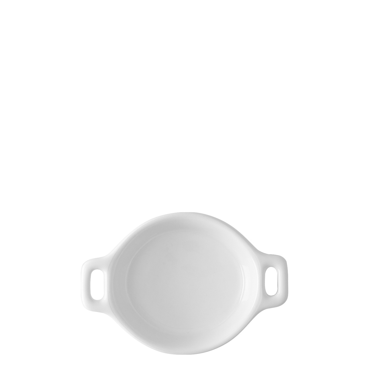 Bol ovale Flowl Atelier blanc avec anses 7,9 x 7 cm - Gaya