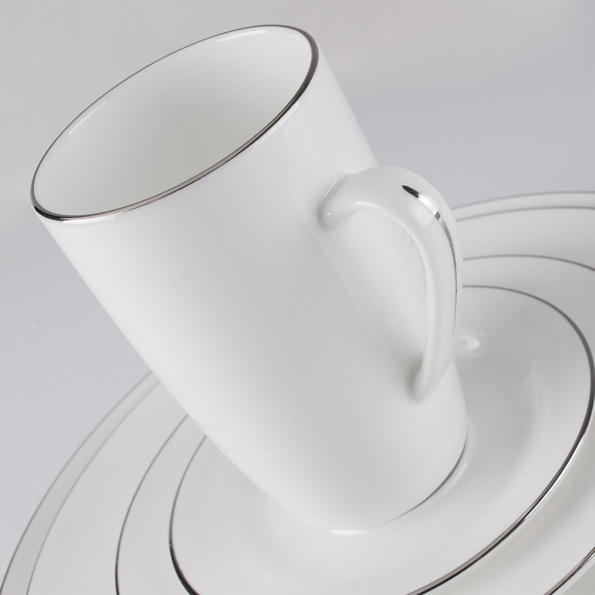 Service en porcelaine 52 pièces - Premium Platinum Line