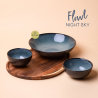 Set de 4 pièces Flowl Gaya Atelier Night Sky + plateau Triangle Akazie