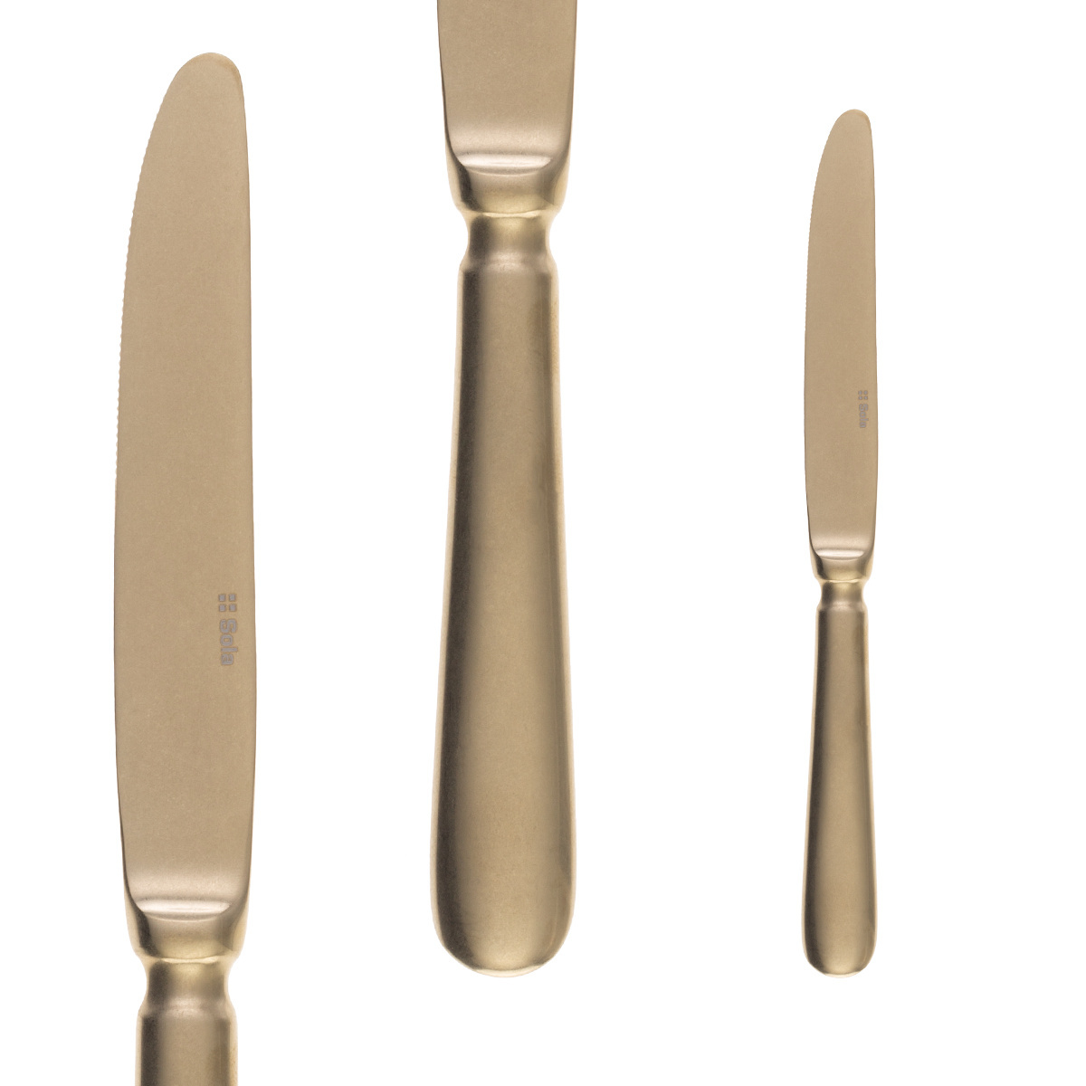 Ménagère 16 pièces - Baguette Vintage PVD Champagne Stone Wash