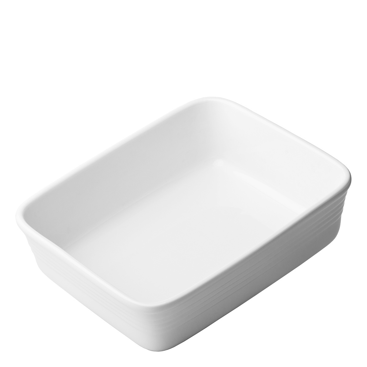 Plat à four 275 x 223 x 78 mm - porcelaine hôtelière blanc uni