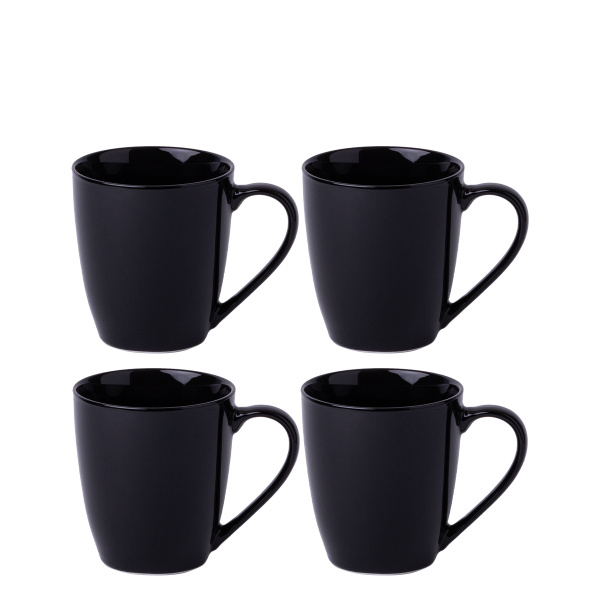 Ensemble de tasses 4 pièces noir - Flow