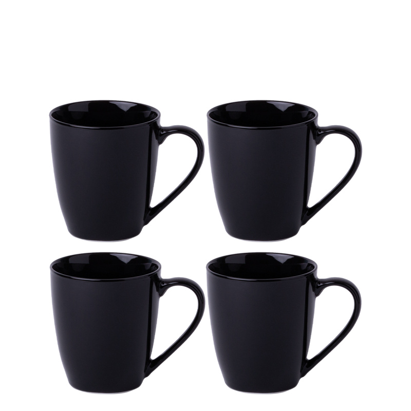Ensemble de tasses 4 pièces noir - Flow