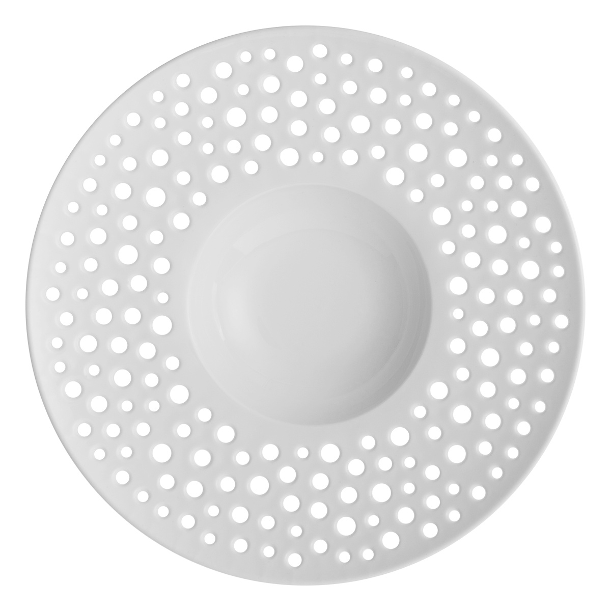 Assiette creuse perforée 23,5 cm - Flow