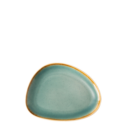 Assiette Triangle Sand turquoise 20,5 x 15,9 cm – Gaya