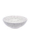 Bol à céréales blanc/gris clair 17,8 cm – Basic