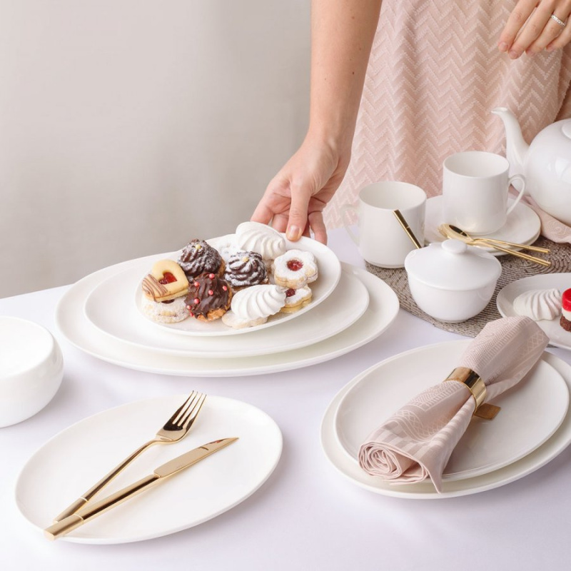 Plat de service ovale 30 cm - Premium Platinum Line