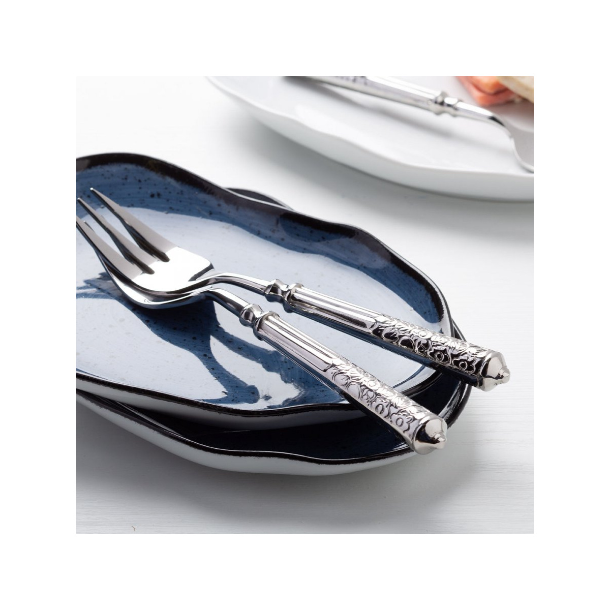 Assiette plate 17 cm bleue - Hotel Inn Chic colorée