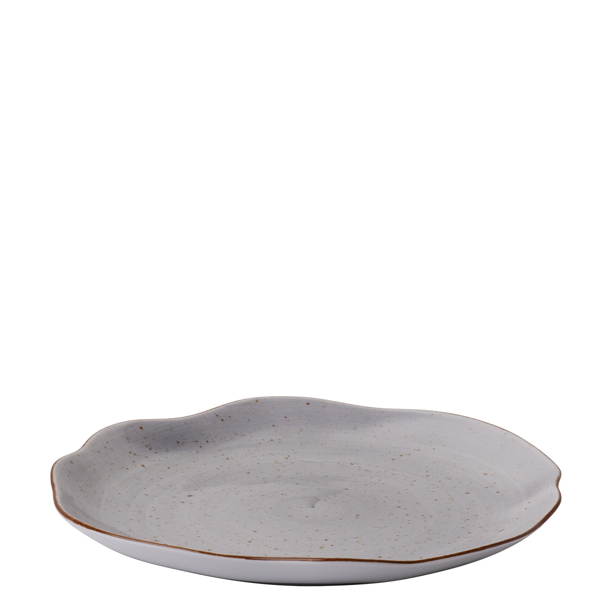 Assiette plate 28 cm grise - Hotel Inn Chic colorée