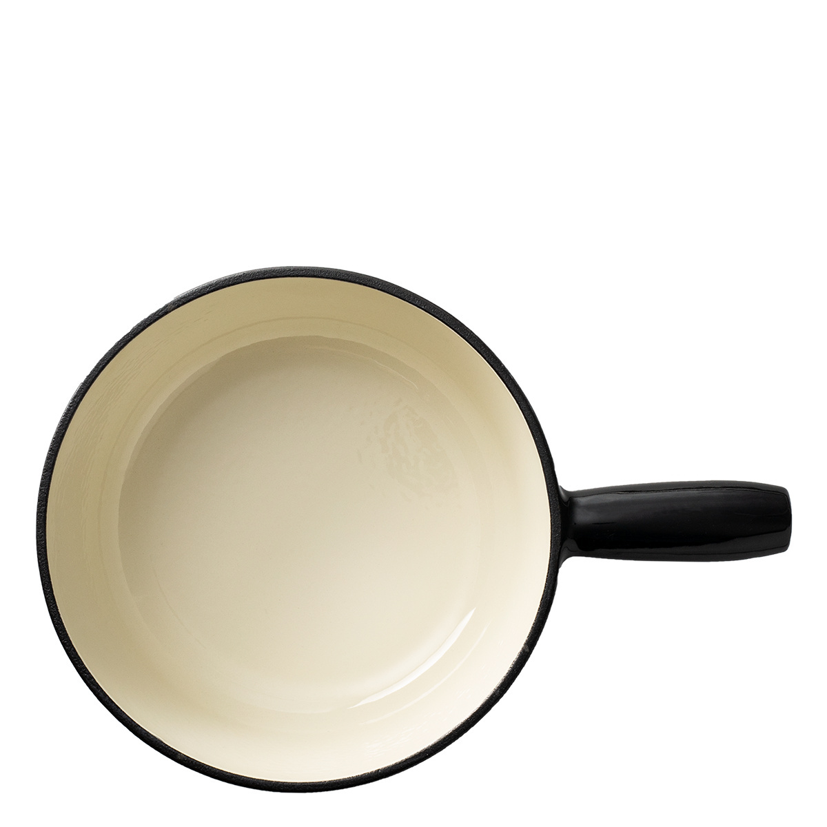 Caquelon à fondue en fonte émaillée noir ø 22 cm - Jupiter Lunasol