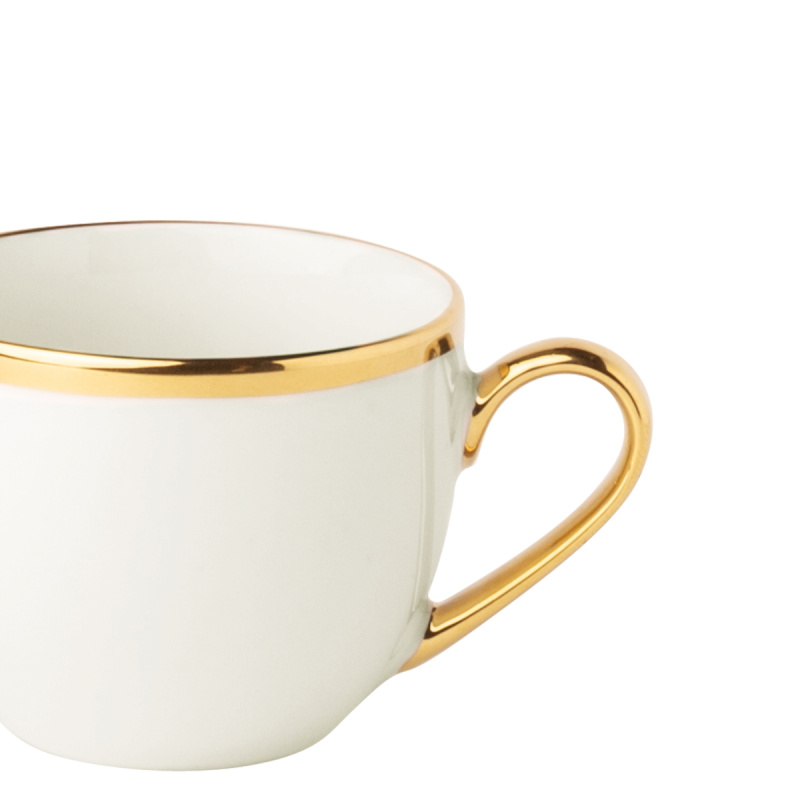 Ensemble de moka 8 pièces - FLOW Lunasol avec bord doré