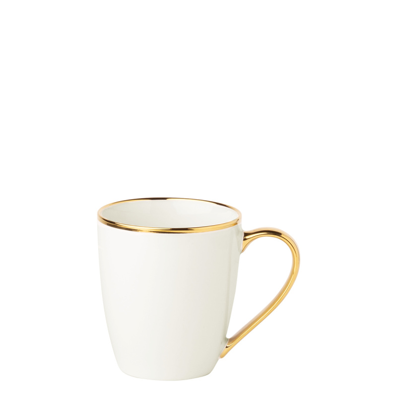 Mug 360ml, Set 2-tlg. - FLOW Lunasol avec bordure dorée