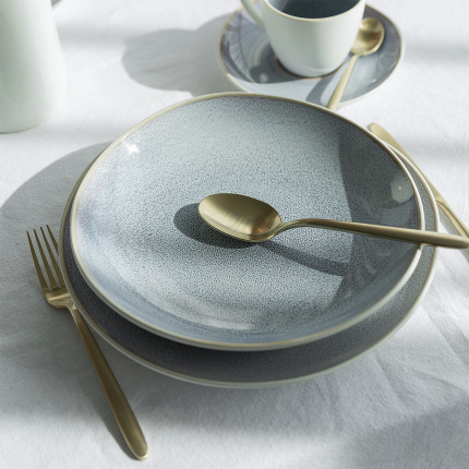 Assiette creuse Coupe 25 cm Glacial Ice | Lunasol