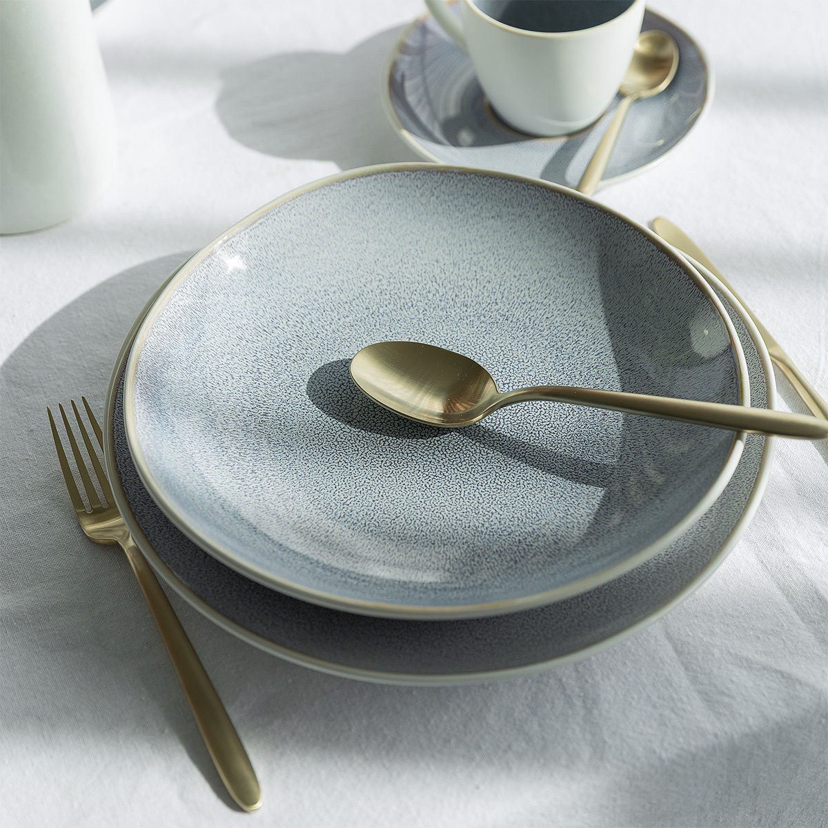 Assiette creuse Coupe 25 cm Glacial Ice | Lunasol