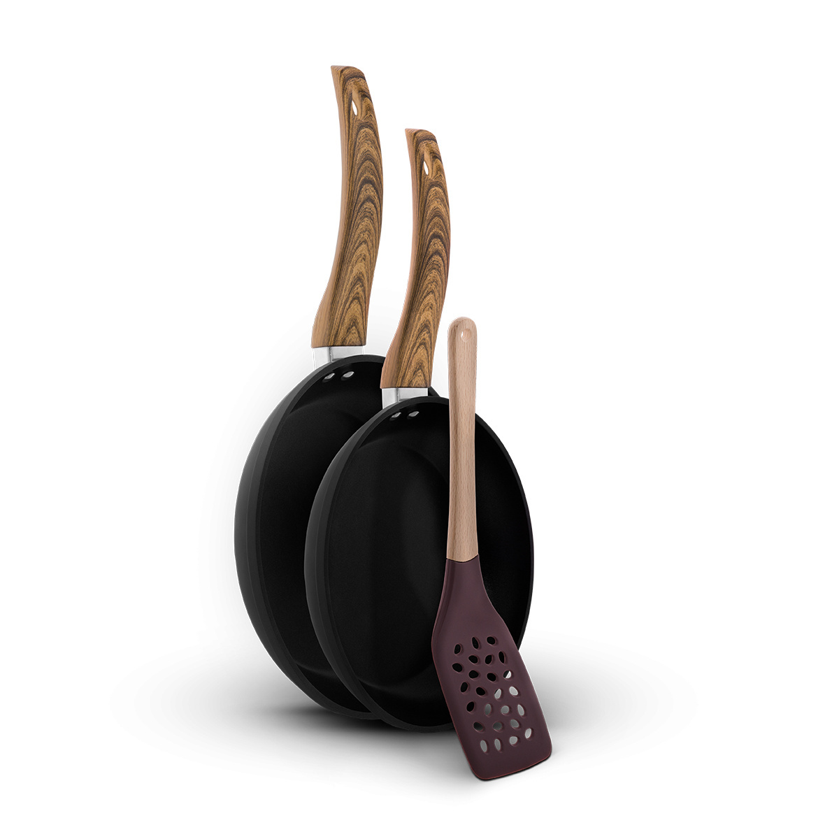 Set de poêles à induction 3 pcs – Basic