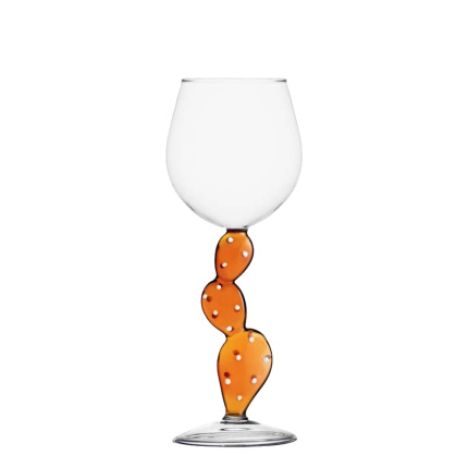 Verre à vin cactus orange - Ichendorf