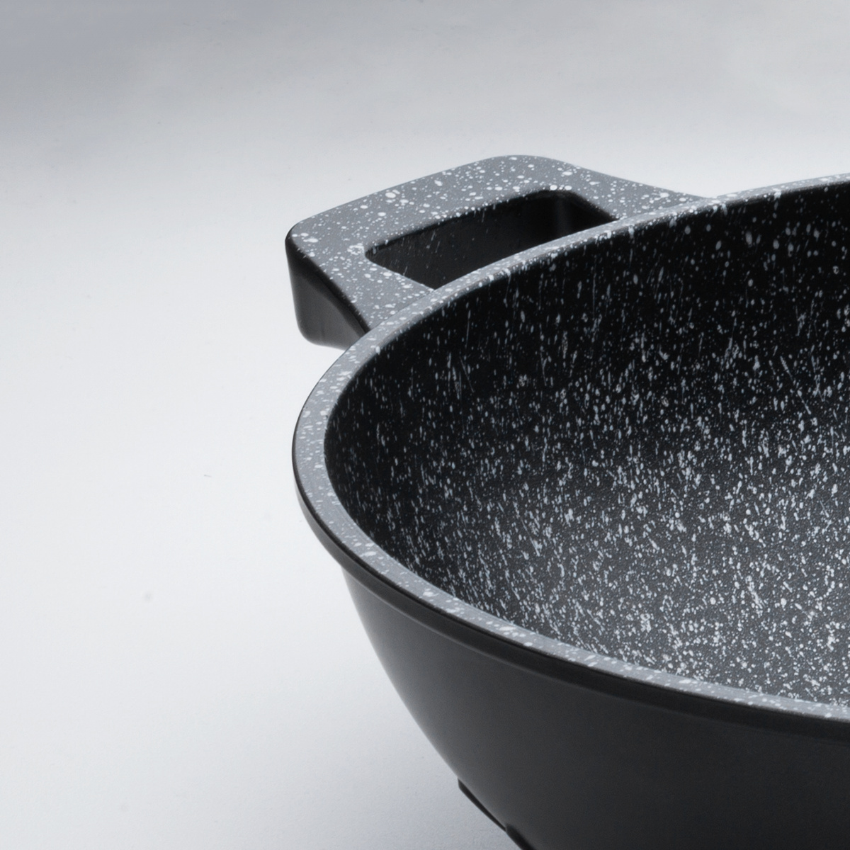 Wok antiadhésif 32 cm black marbre - Basic