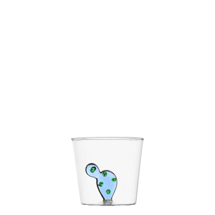 Verre avec cactus bleu 350 ml