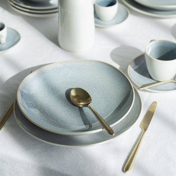 Assiette plate Coupe 21 cm Glacial Ice | Lunasol