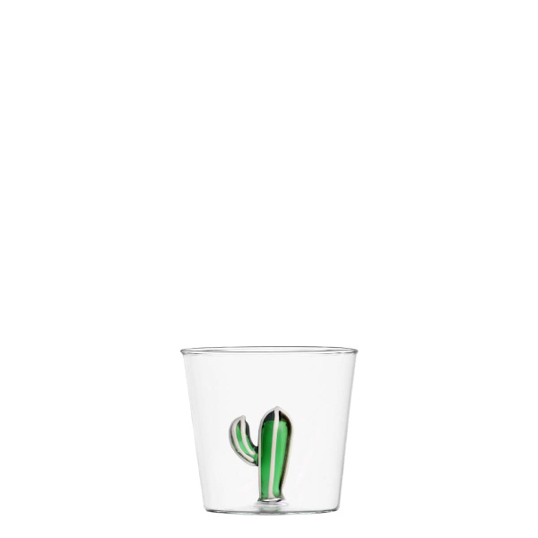 Verre avec cactus vert 350 ml