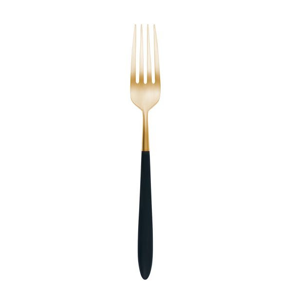 Set de couverts 24 pcs – Gaya Exeter Gold manche gris-noir mat