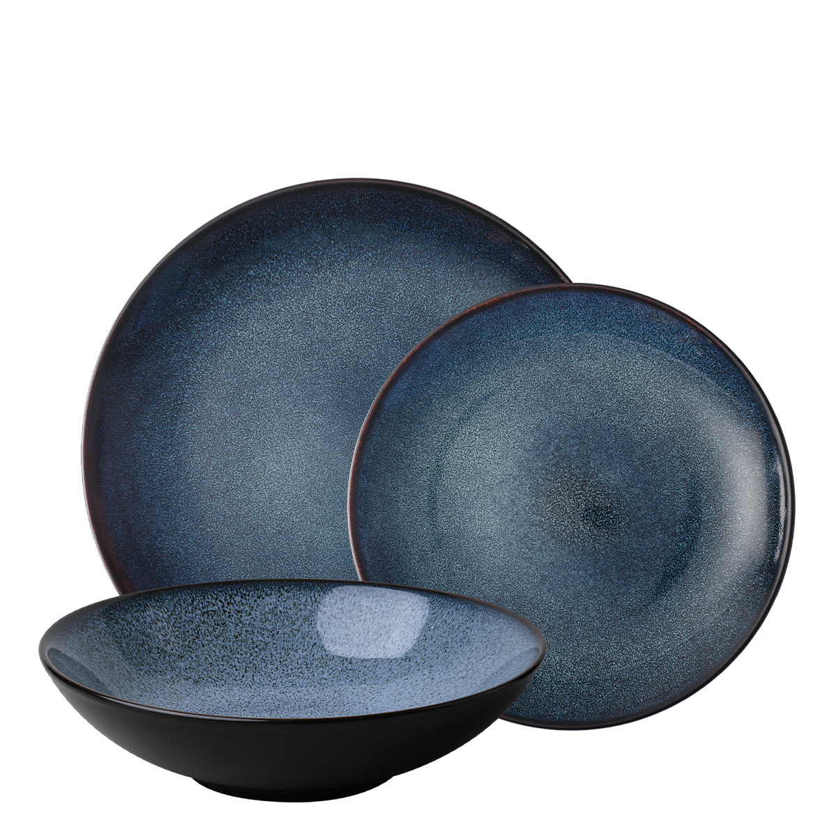 Service en porcelaine 18 pièces - Gaya Atelier Night Sky