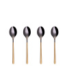 Cuillère à café Set 4 pcs – Porto PVD gris clair / Champagne satiné