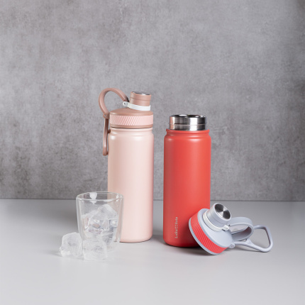 Bouteille en acier inoxydable 650 ml rouge mat - To Go
