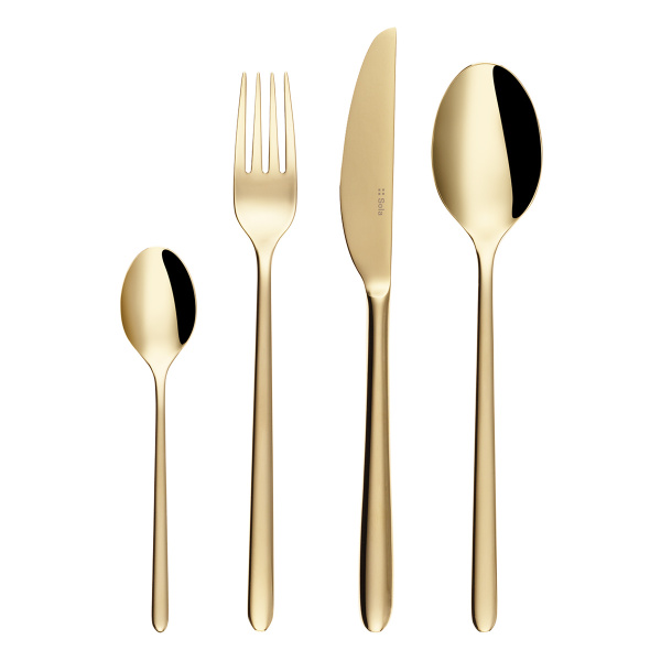 Set de couverts 16 pcs – Sira PVD Champagne