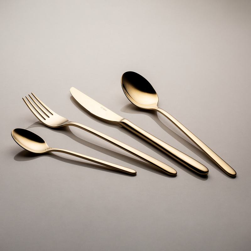 Set de couverts 16 pcs – Sira PVD Champagne