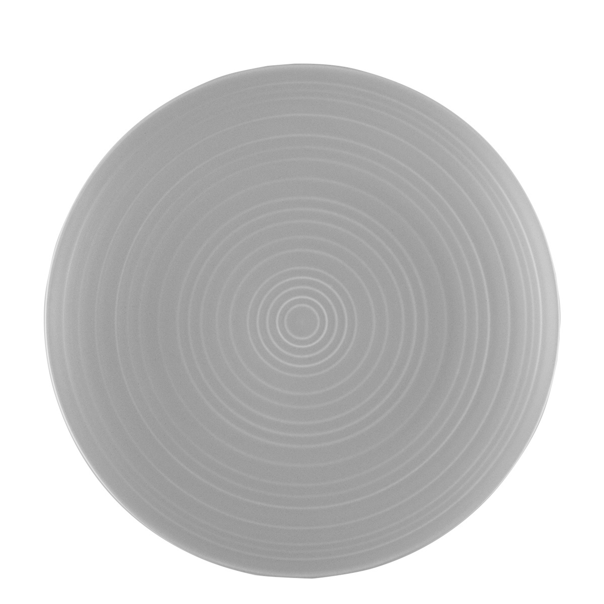 Assiette plate Gaya RGB Spiral en gris clair 28 cm