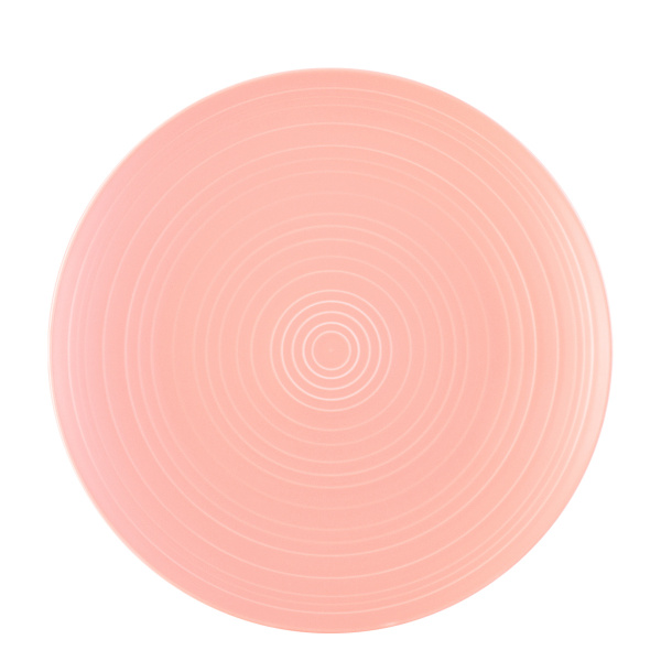 Assiette plate Gaya RGB Spiral en rose clair 28 cm