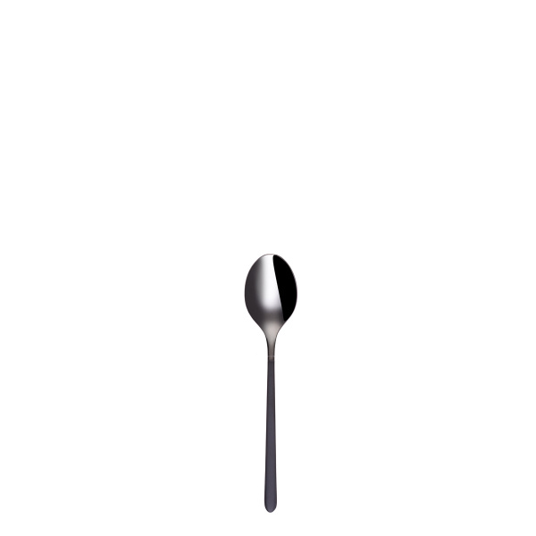 Set de 4 cuillères à moka - Porto PVD titane foncé / noir sablé