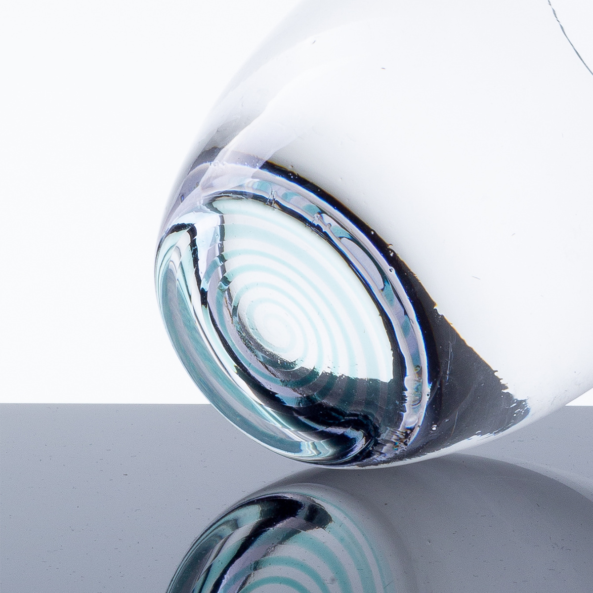 Verres tumbler 460 ml avec fond en spirale turquoise 6 pcs - Optima Glas Lunasol