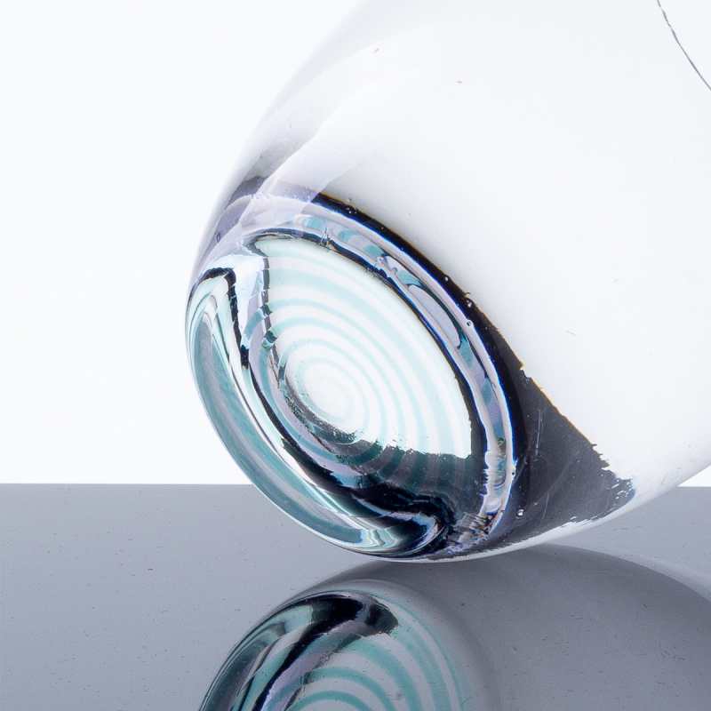 Verres tumbler 460 ml avec fond en spirale turquoise 6 pcs - Optima Glas Lunasol