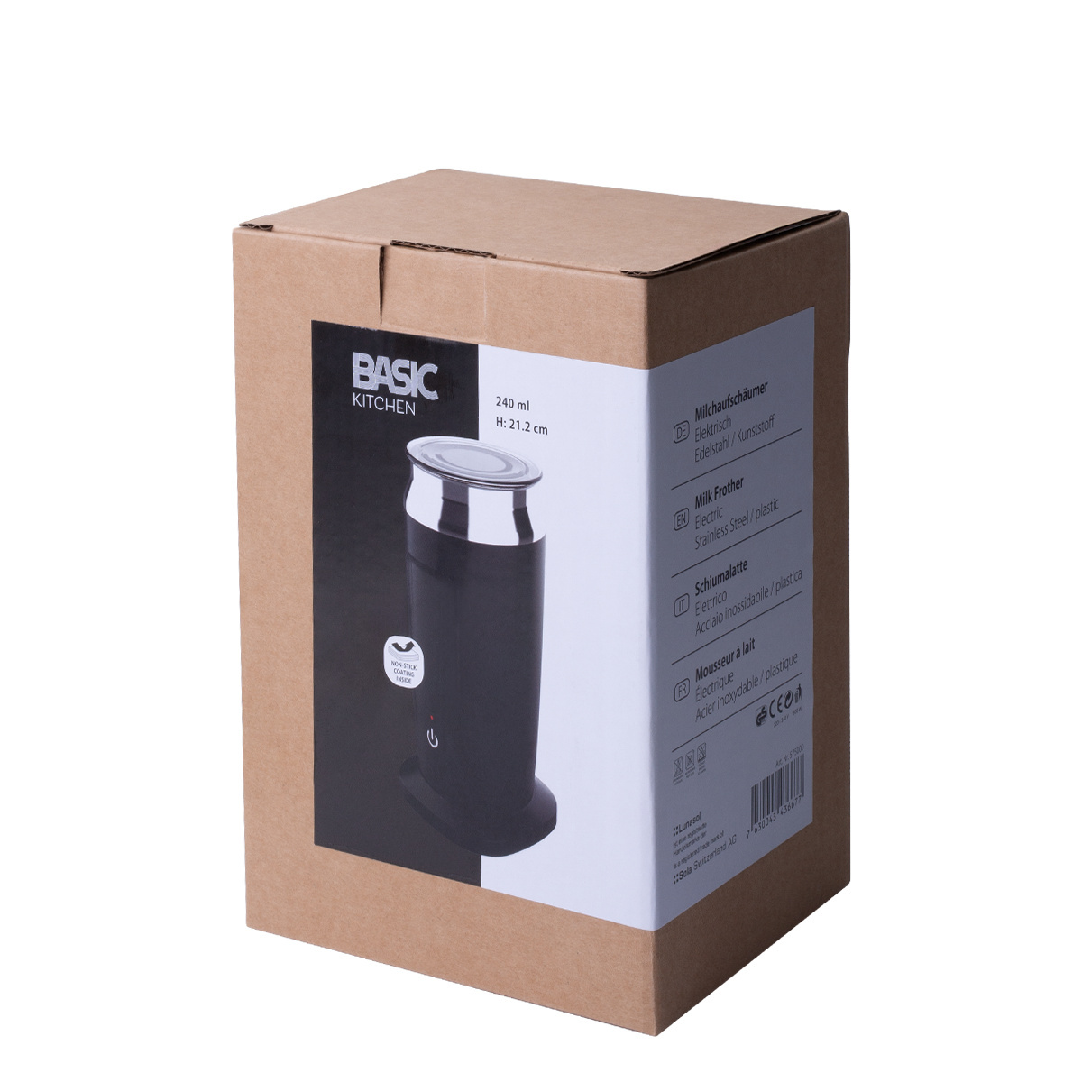 Mousseur à lait électrique 240 ml, Basic Kitchen