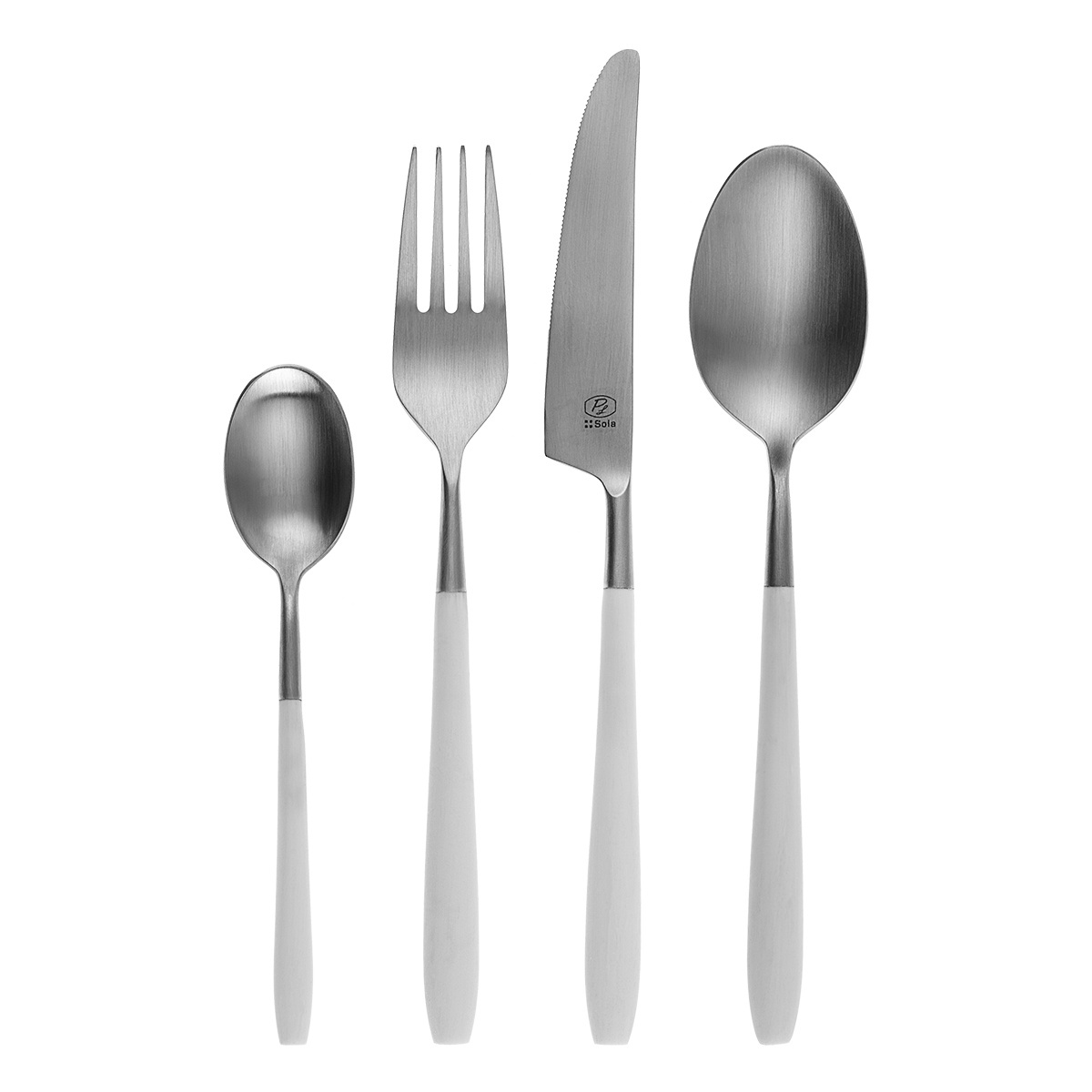 Set de couverts 24 pcs – GAYA Exeter-R manche blanc mat