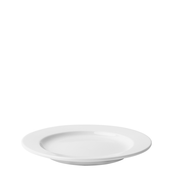 Assiette plate drapeau 19.5 cm - Tosca blanc