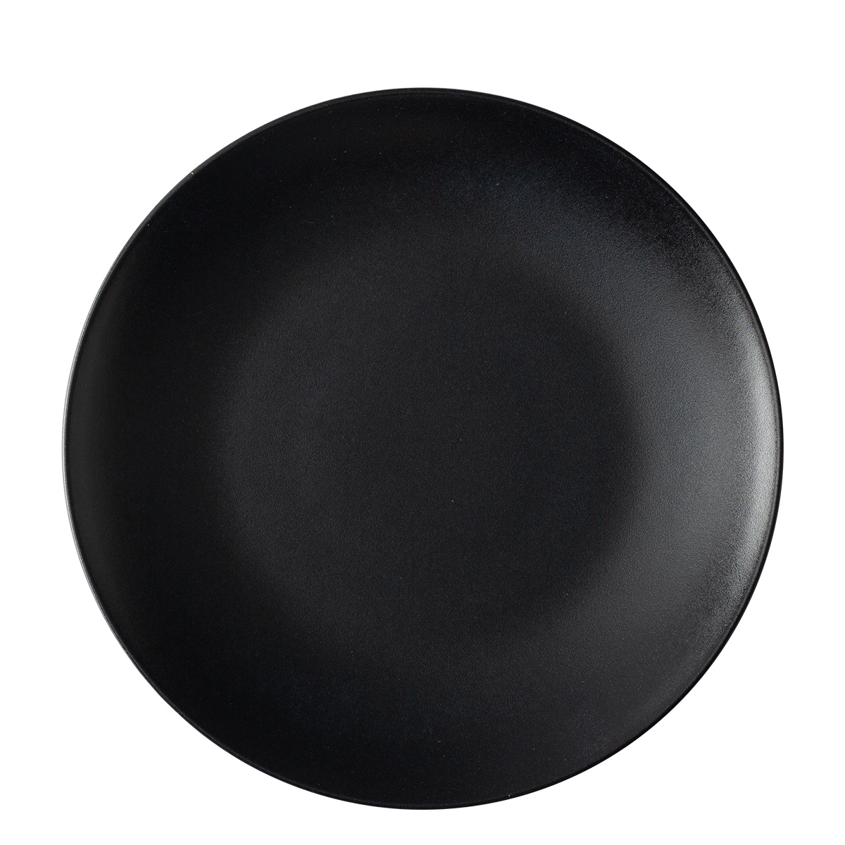 Assiette plate 27 cm 4 pcs - Basic noir mat