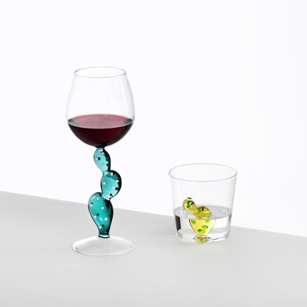 Verre à vin cactus rose - Ichendorf