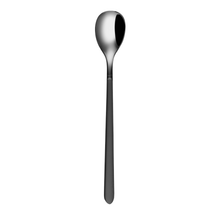 Set de 4 cuillères à limonade - Porto PVD titane foncé / noir sablé