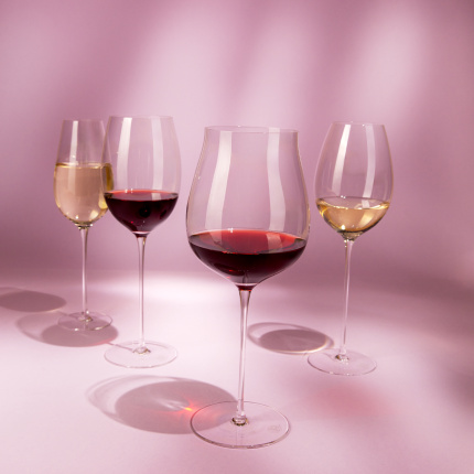 Verres à vin rouge 450 ml lot de 2 - FLOW Glas Platinum Line