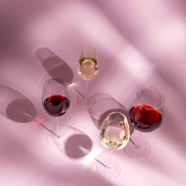 Verres à vin rouge 450 ml lot de 2 - FLOW Glas Platinum Line